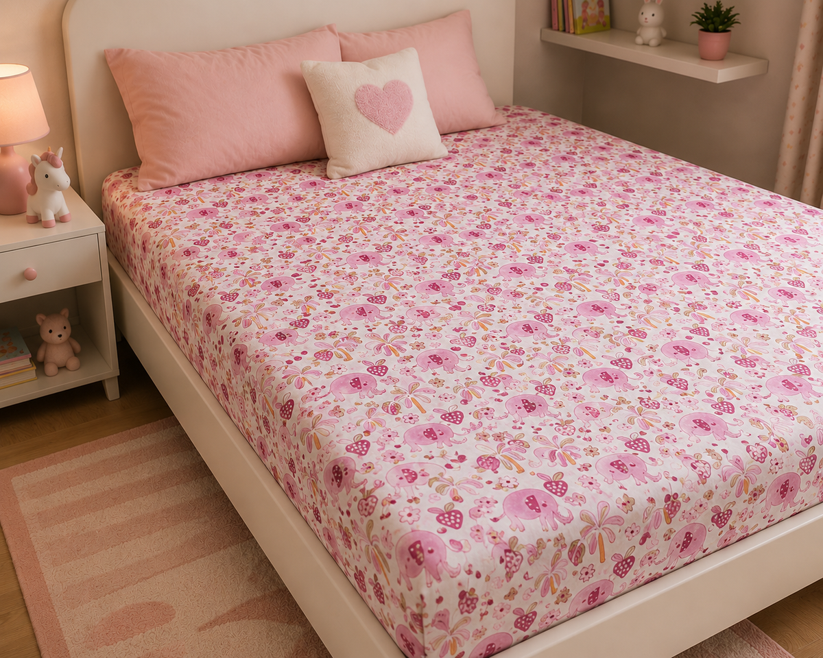 Kids Cotton Percale Bedsheet