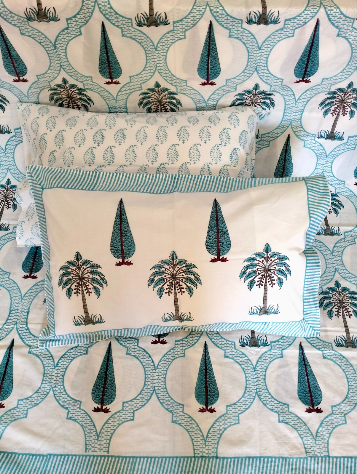 Cotton Handblock bedsheet - Hastkala - King Size