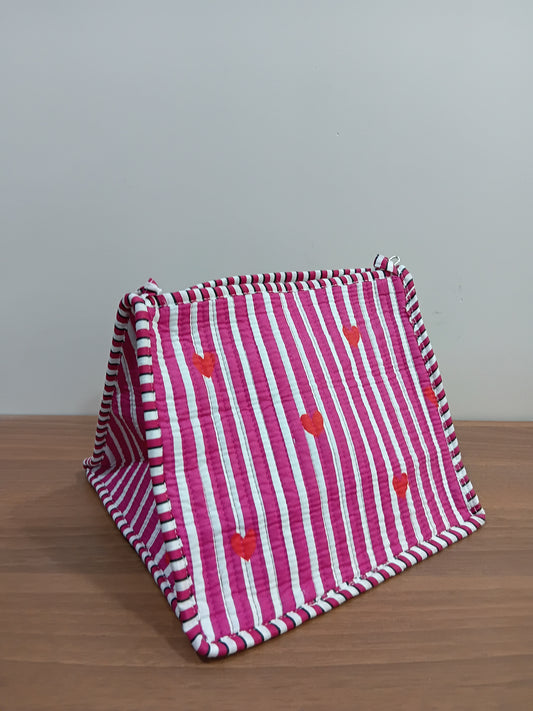 Triangle shaped pouch