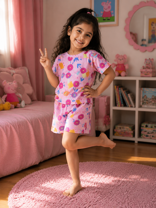 Kids Oversized Pure cotton coord set