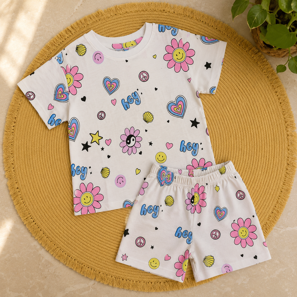 Kids Oversized Pure cotton coord set