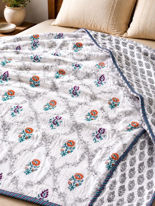 Cotton Mulmul Dohar - Single (60x90in)