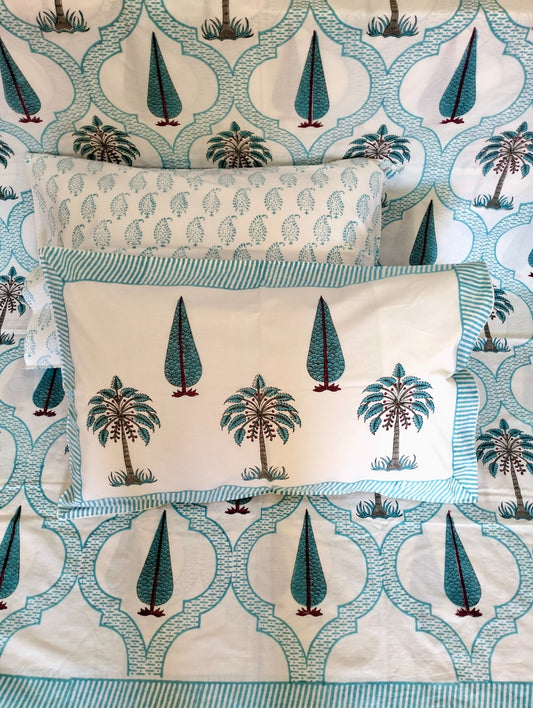 Cotton Handblock bedsheet - Hastkala - King Size